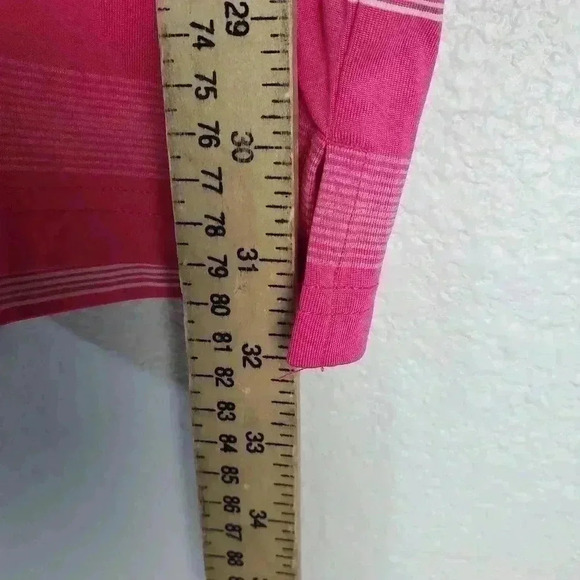 Oakley Hydrolix Pink Striped Regular Fit Collared Golf Polo Shirt XL - Picture 8 of 8